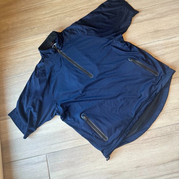 Sun Mountain Rainflex Waterproof Navy Pullover Jacket – Men’s Medium - Picture 1 of 8